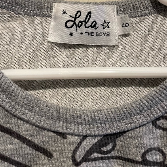 Gray monster burger pizza sweatshirt - Picture 2 of 3